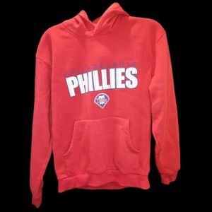 Vintage Phillies Red Hoodie Size Small